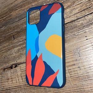 iphone 11 phone case-heyday blue, yellow, coral